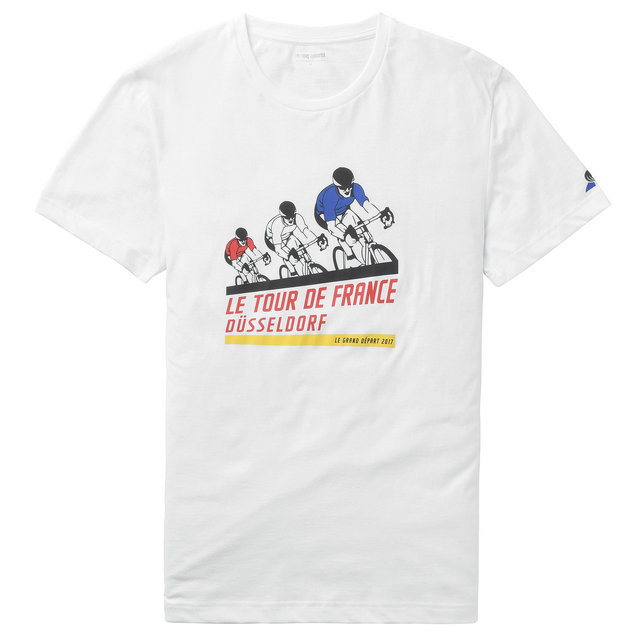 T-shirt TDF 2017 Fanwear N°1 Le Coq Sportif Homme Blanc
